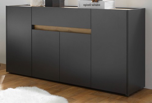 Sideboard kommode grau matt - sideboard,