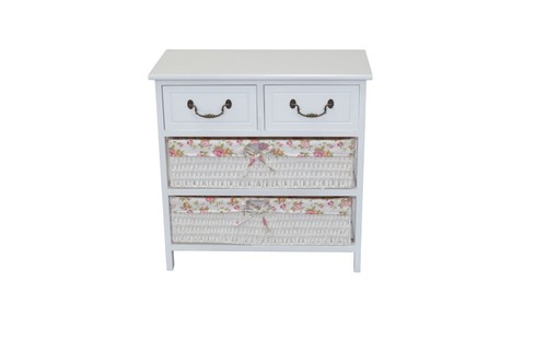 Kommode massivholz weiß - , 2