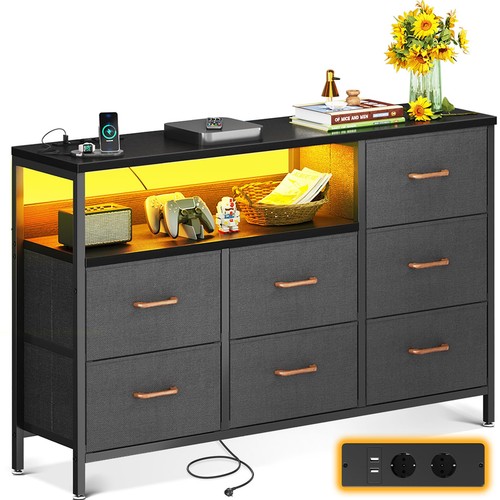 Kommode mit led usb - led, 2