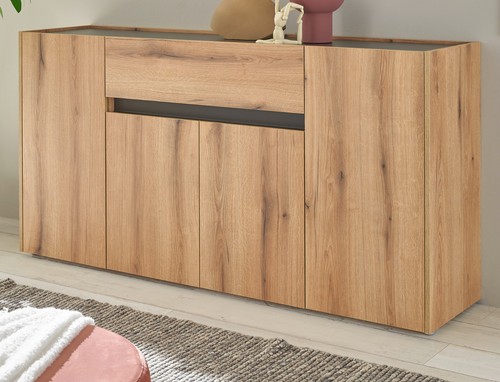 Sideboard kommode eiche - kommode, grau